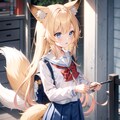 狐っ娘にセーラー服を 5枚目