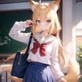 狐っ娘にセーラー服を 4枚目