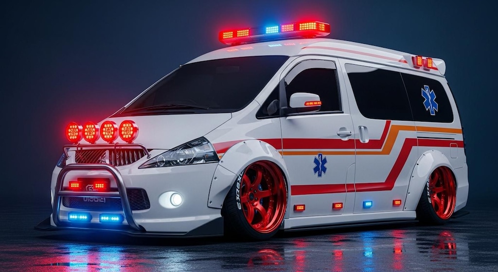 シャリオグランディス救急車のドリ車