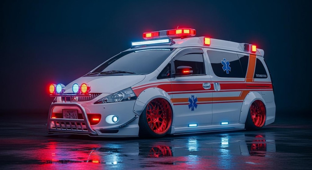 シャリオグランディス救急車のドリ車