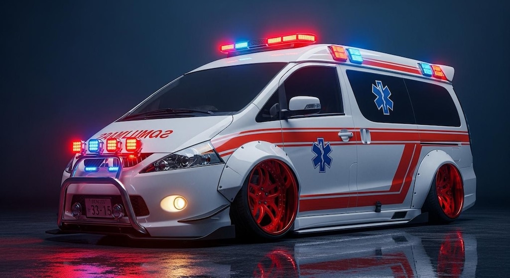 シャリオグランディス救急車のドリ車