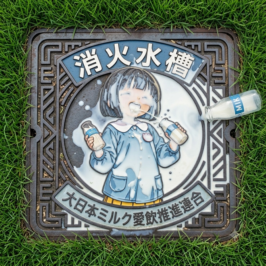 牛乳が…