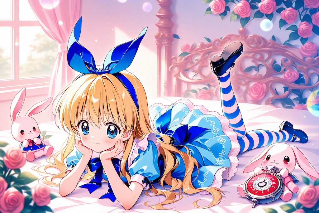 ベッドのアリスちゃん