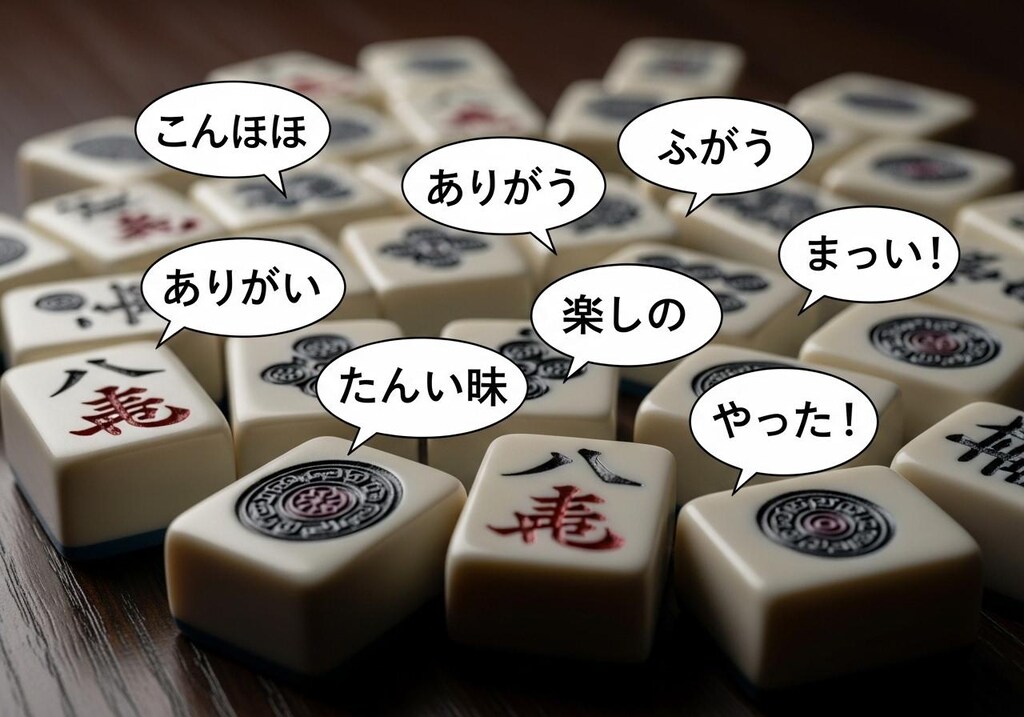 今日は麻雀牌を喋らせてみた