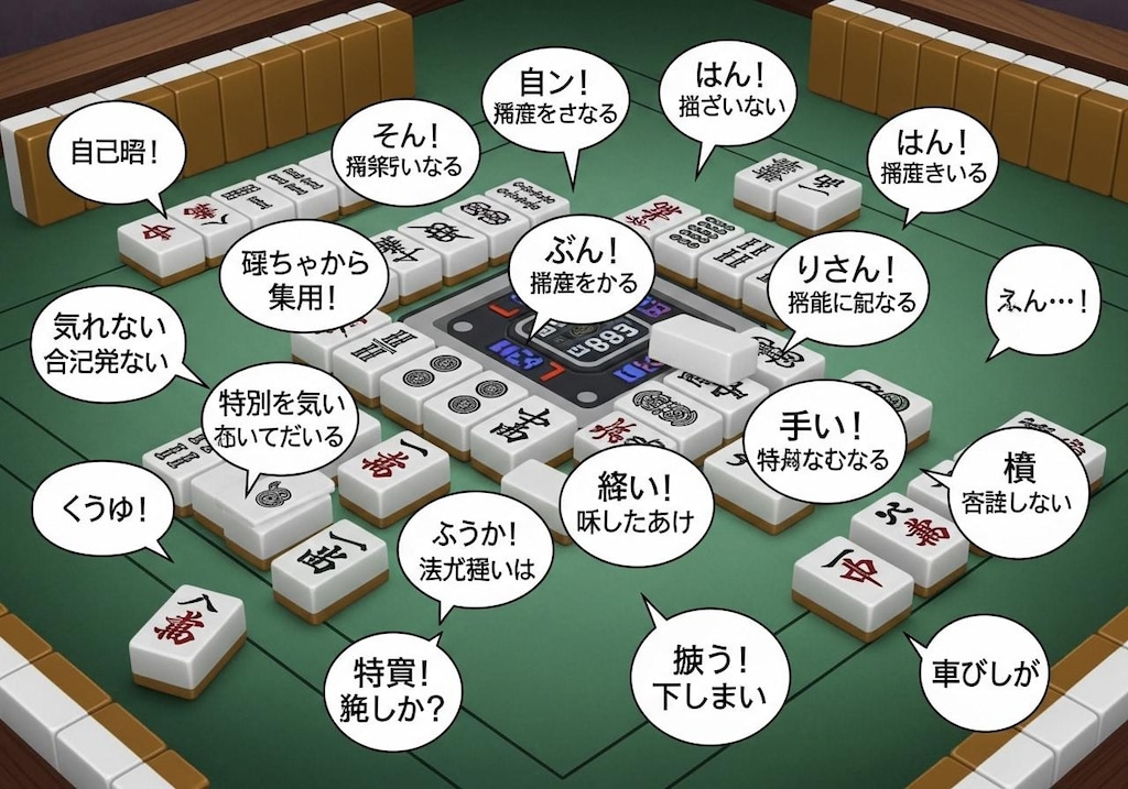 今日は麻雀牌を喋らせてみた