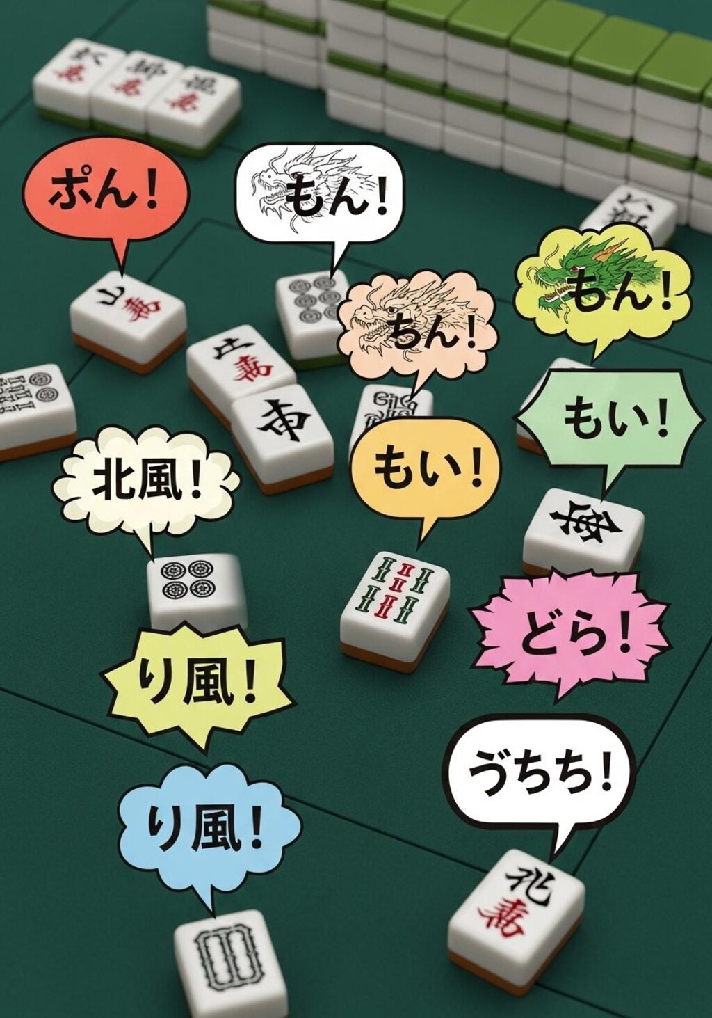 今日は麻雀牌を喋らせてみた