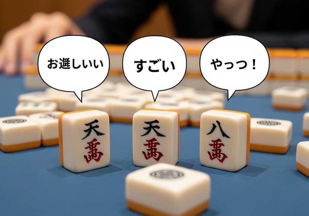今日は麻雀牌を喋らせてみた