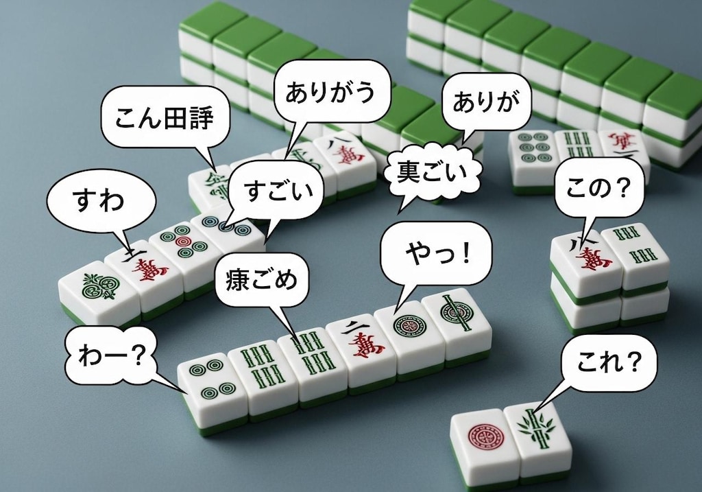 今日は麻雀牌を喋らせてみた