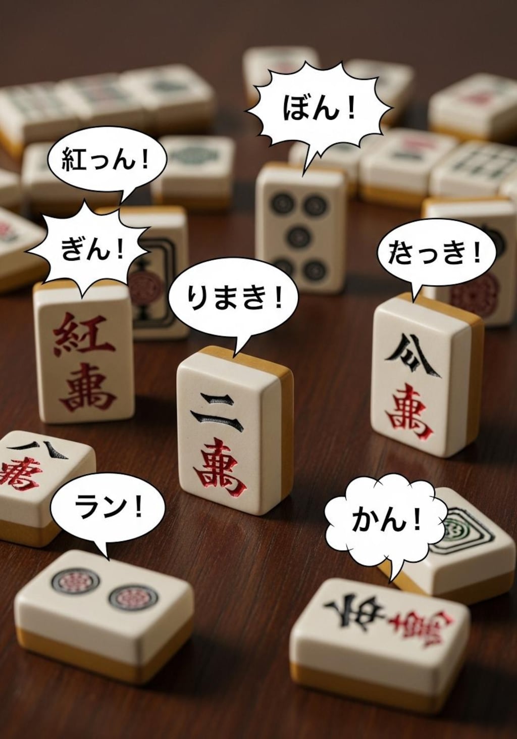 今日は麻雀牌を喋らせてみた