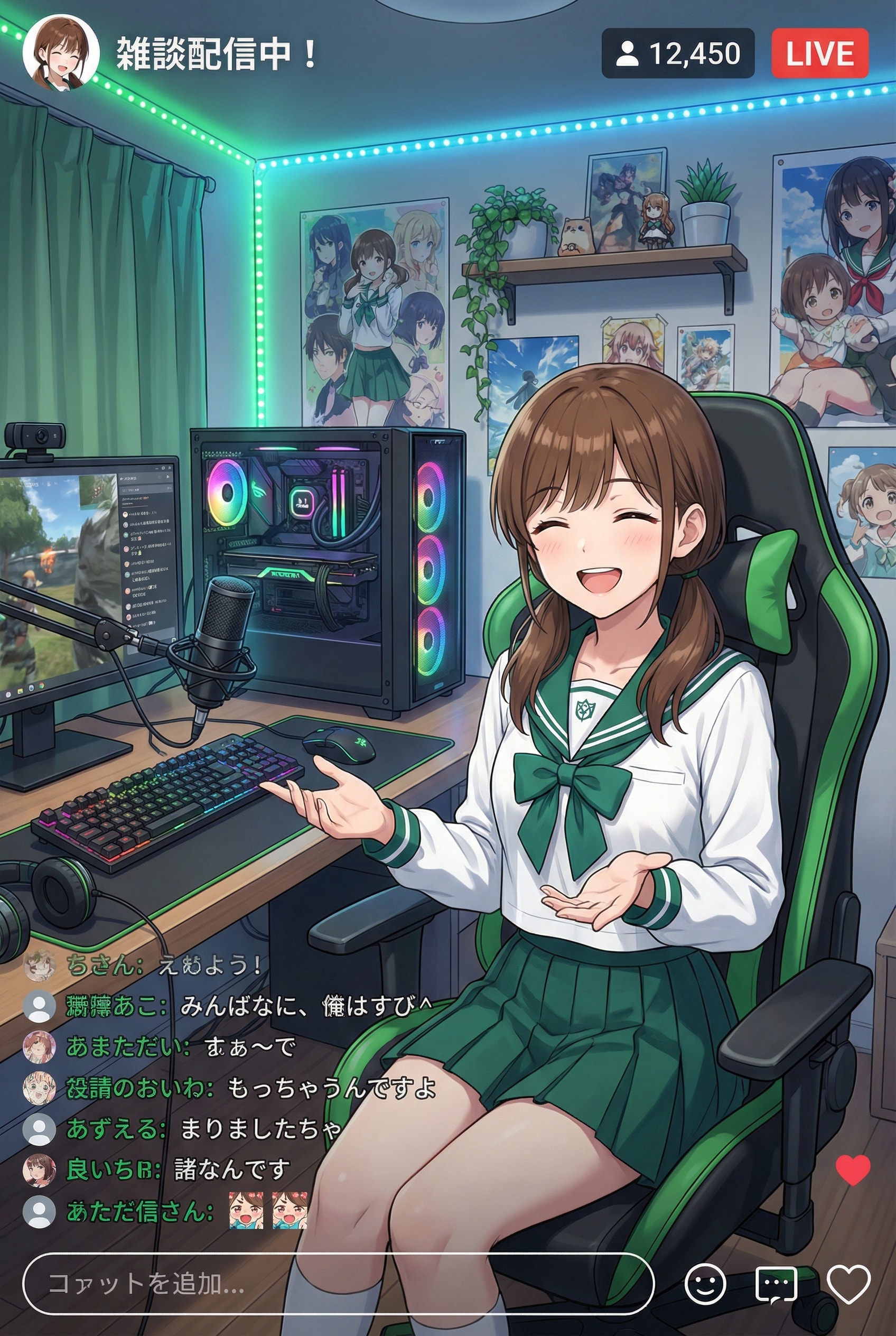 絵海ちゃんのライブ配信 | の人気AIイラスト・グラビア