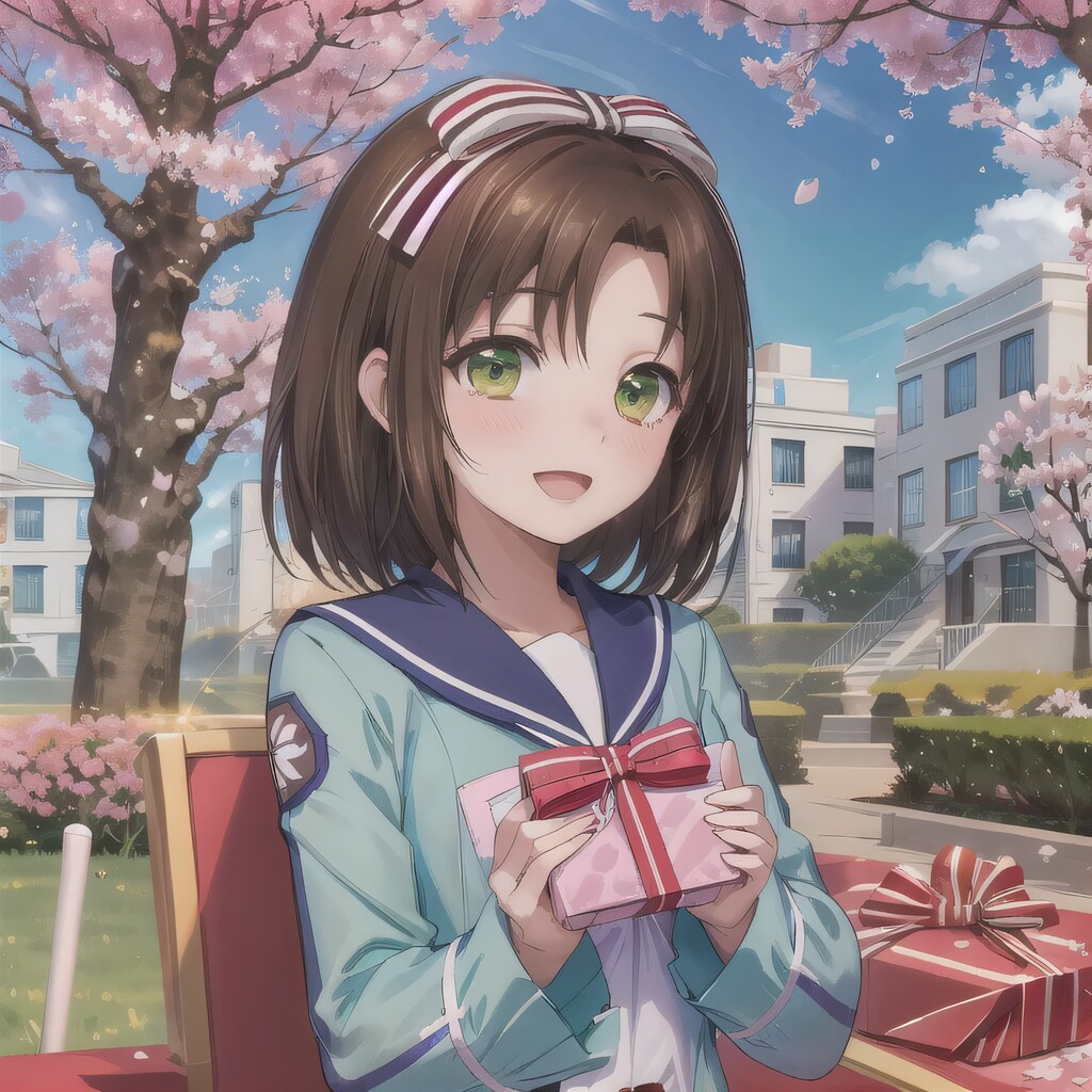 黒髪ボブでセーラー服の少女７