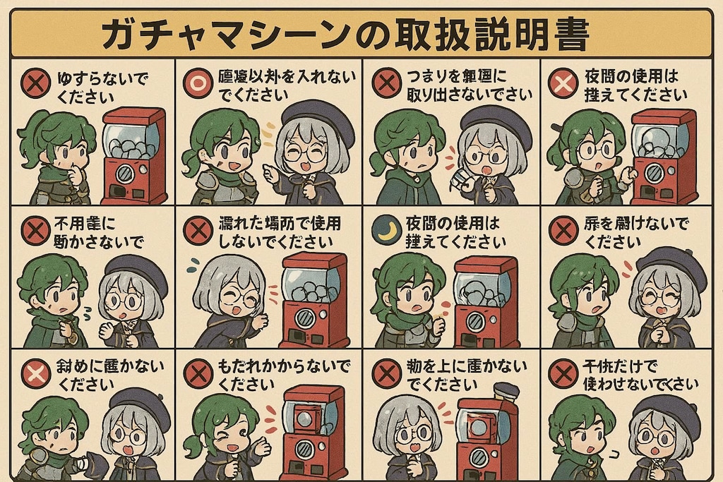 ガチャの取扱説明書