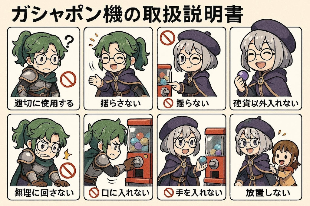 ガチャの取扱説明書