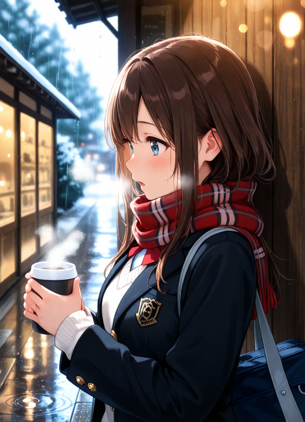 雨宿りのカフェ