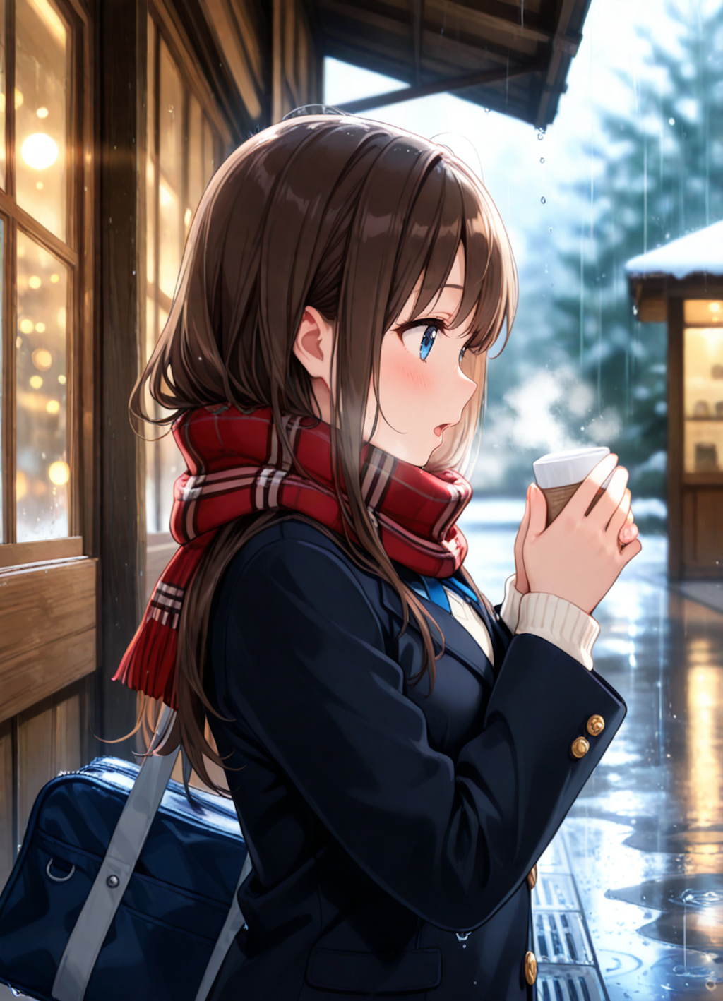 雨宿りのカフェ