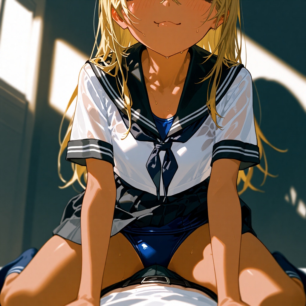 セーラー服スクール水着紺ハイソックス