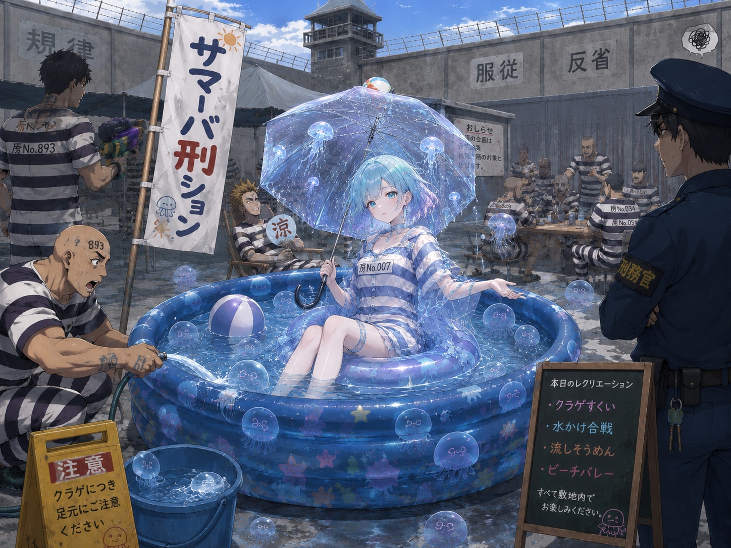 服役中ですが、夏休みです。