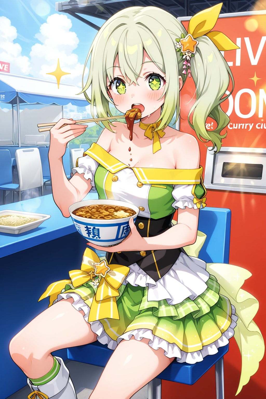 夏のアイドルフェスの一幕