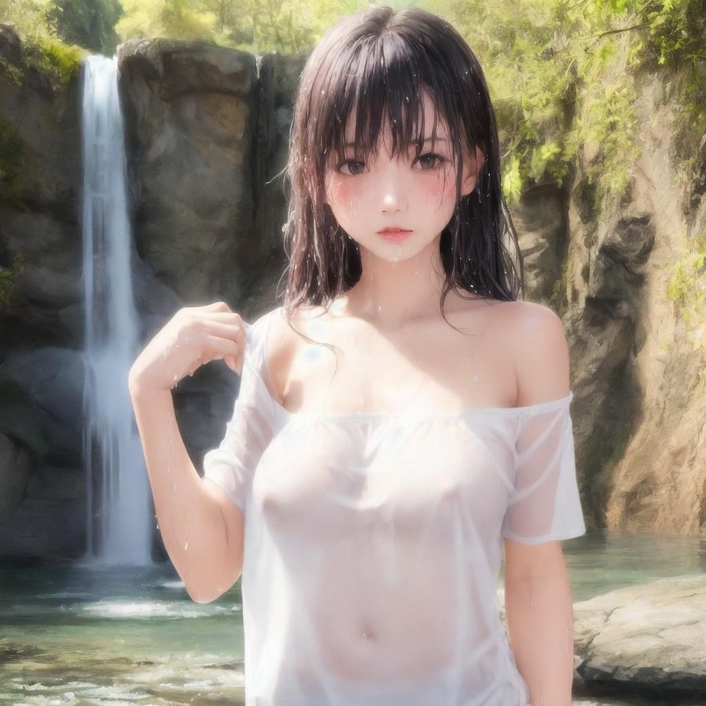 濡れ透け美人