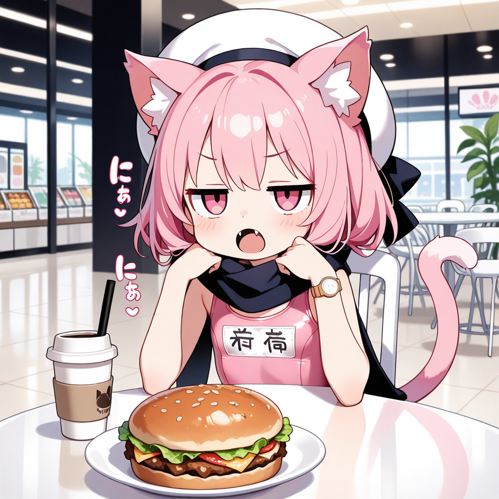 スク水モールでお食事中