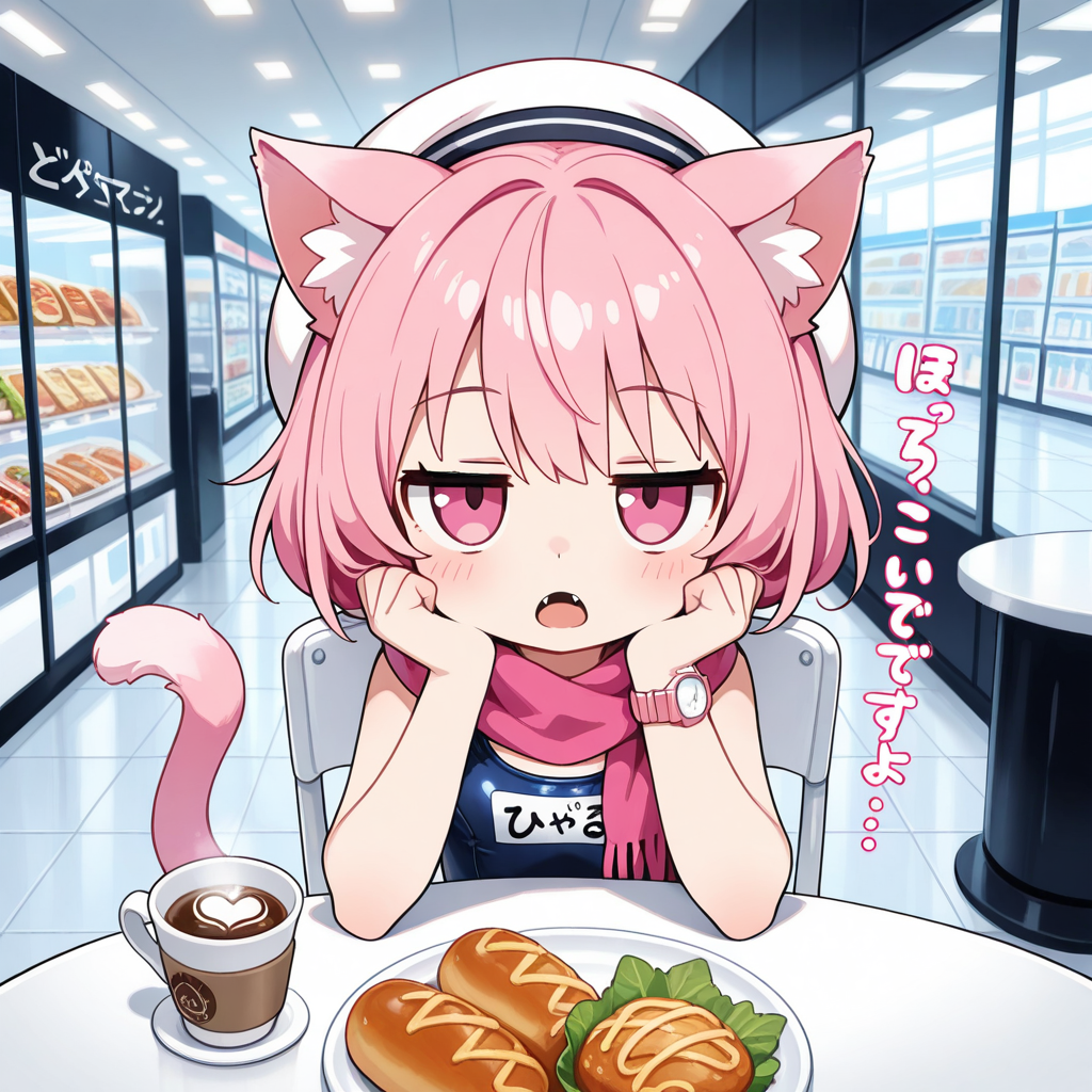スク水モールでお食事中