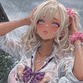ギャル子ちゃんと雨宿り 2枚目