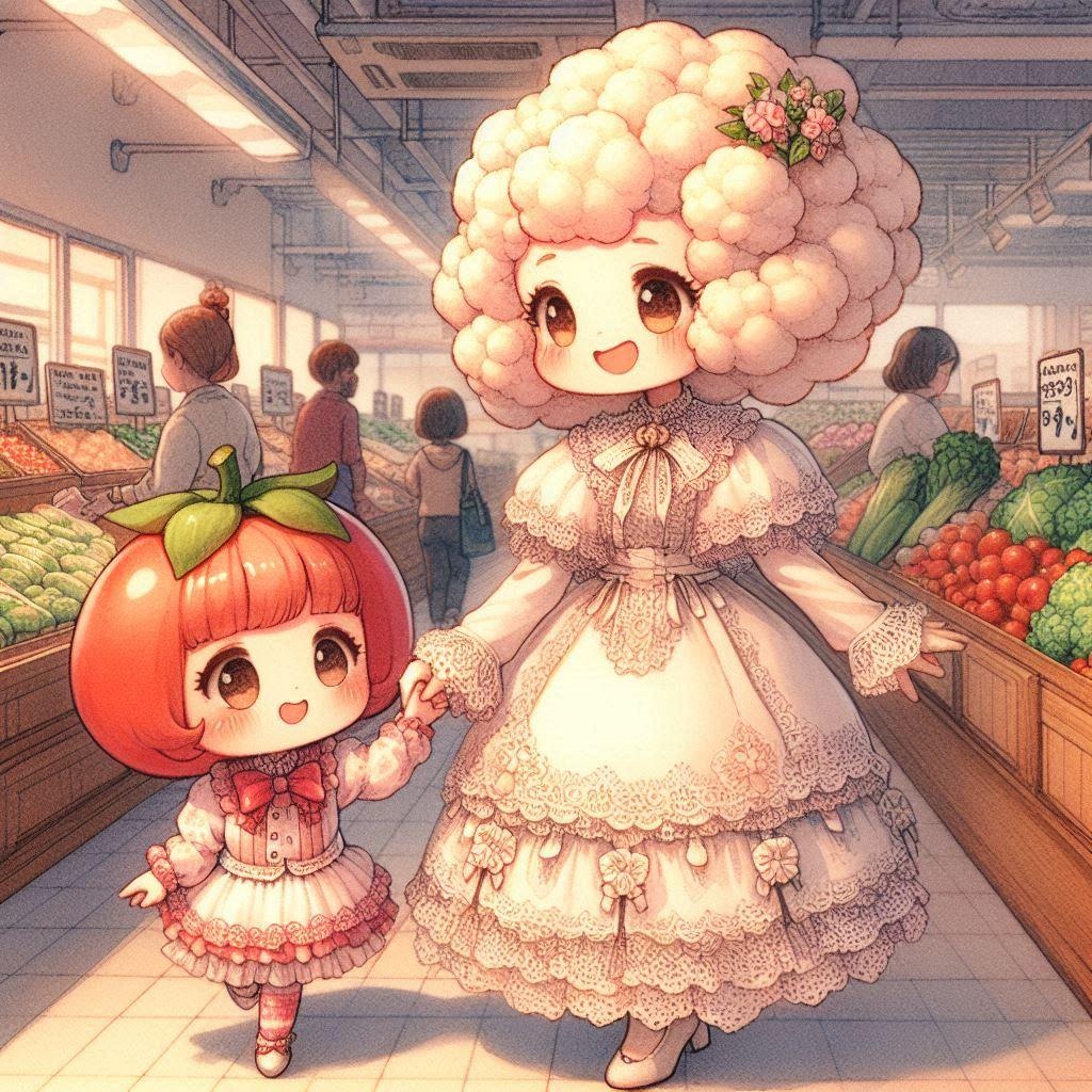 スーパーでおかいもの