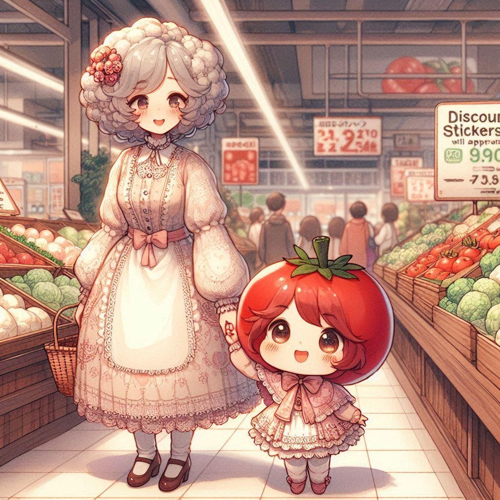 スーパーでおかいもの
