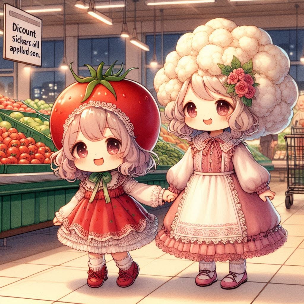 スーパーでおかいもの