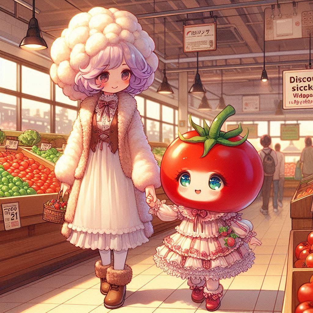 スーパーでおかいもの