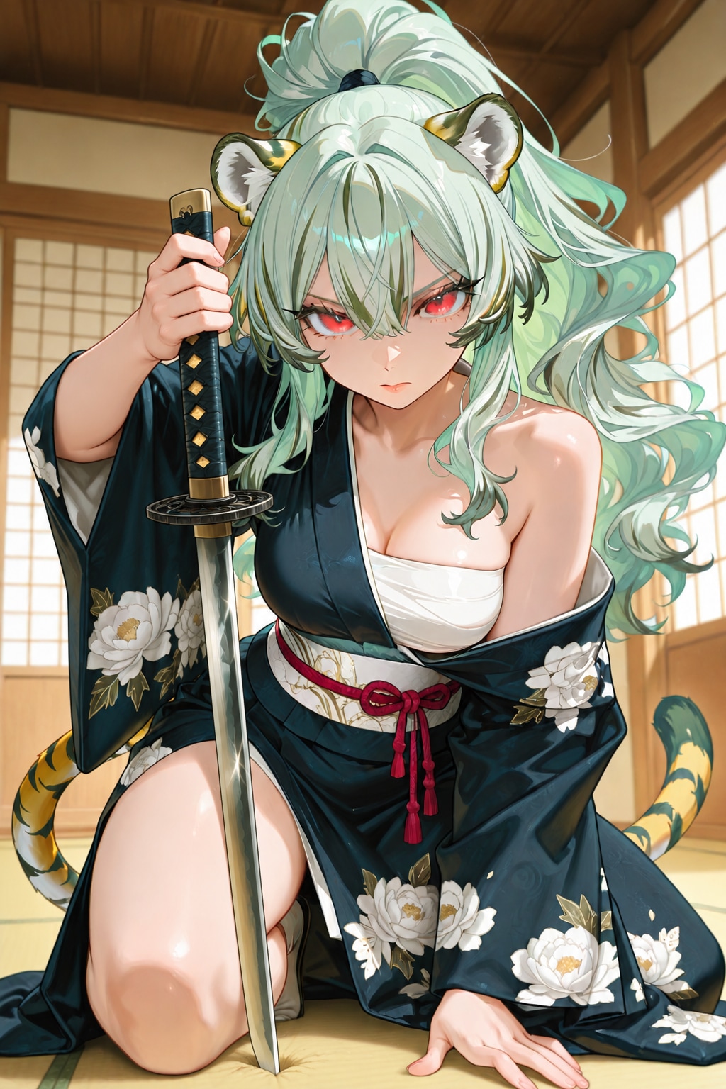 嫌々家業を手伝うマコちゃん