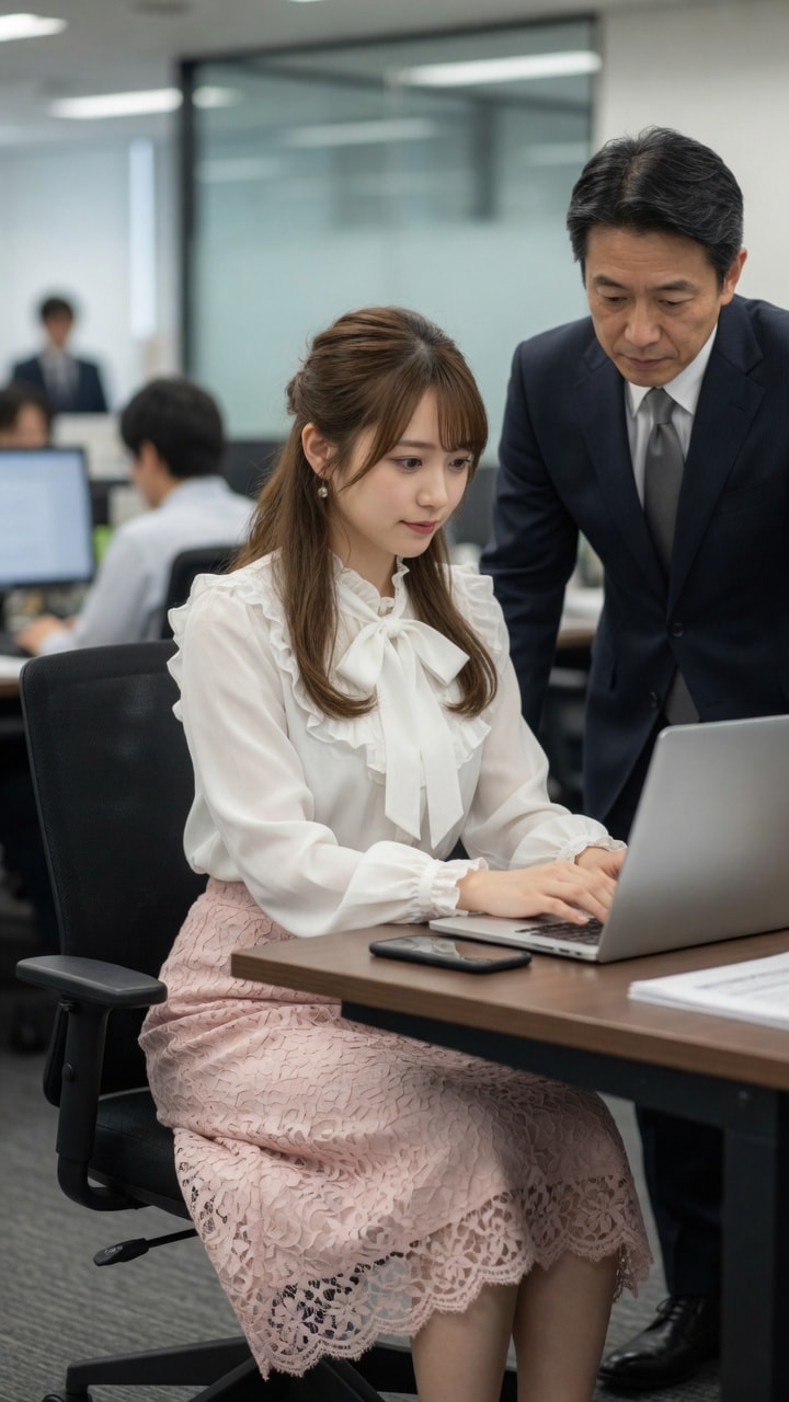 来月発売予定のオフィスで好きな子にかぶりつきOKな会社です。