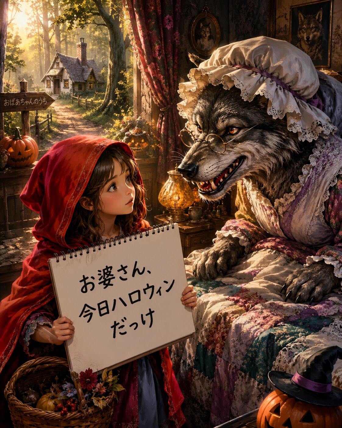 赤ずきんちゃんの一言　〜お婆さんへ編〜