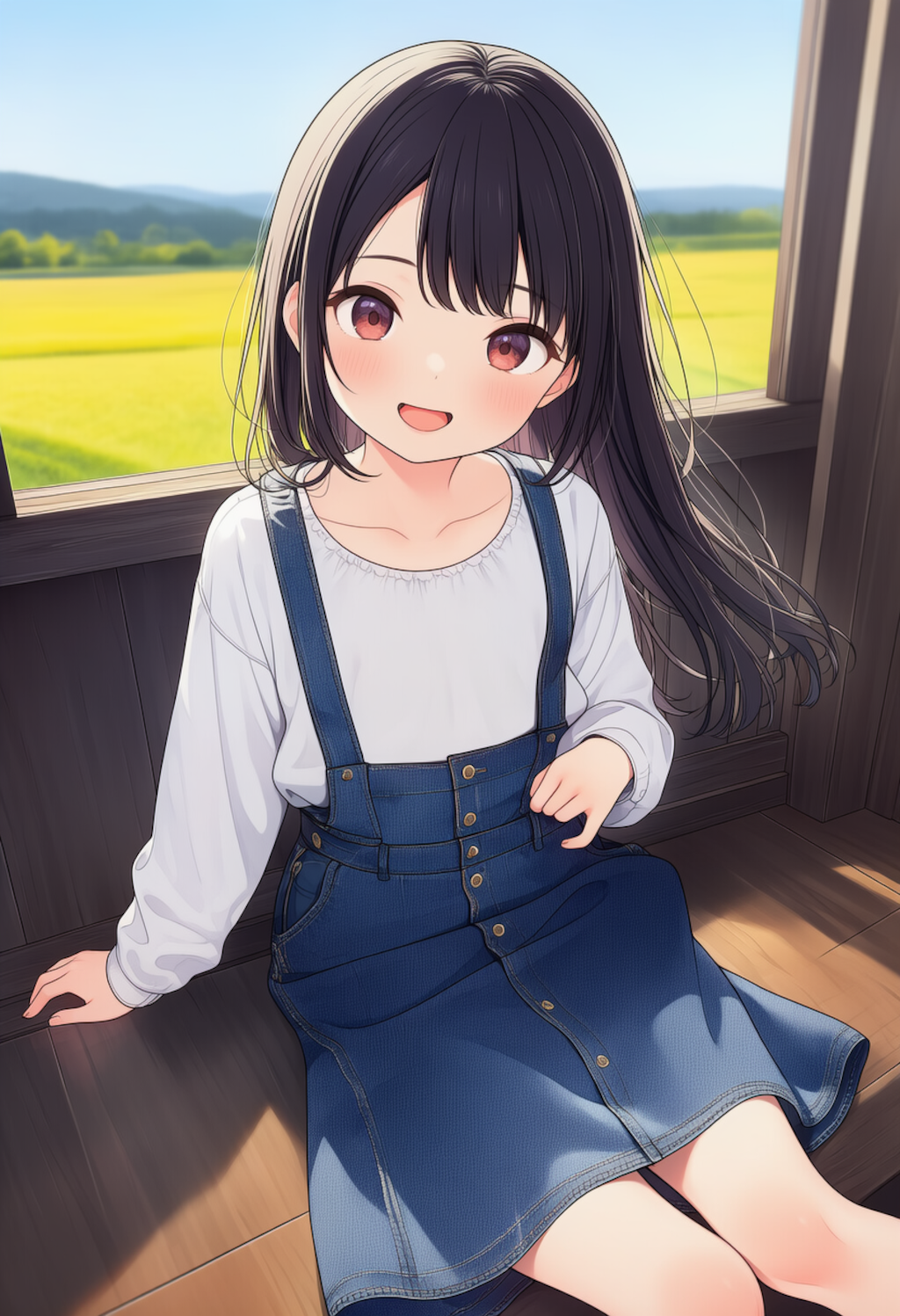 ギリギリミニスカ黒髪少女_260423