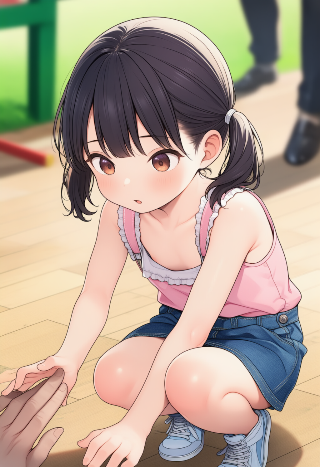 ギリギリミニスカ黒髪少女_260423