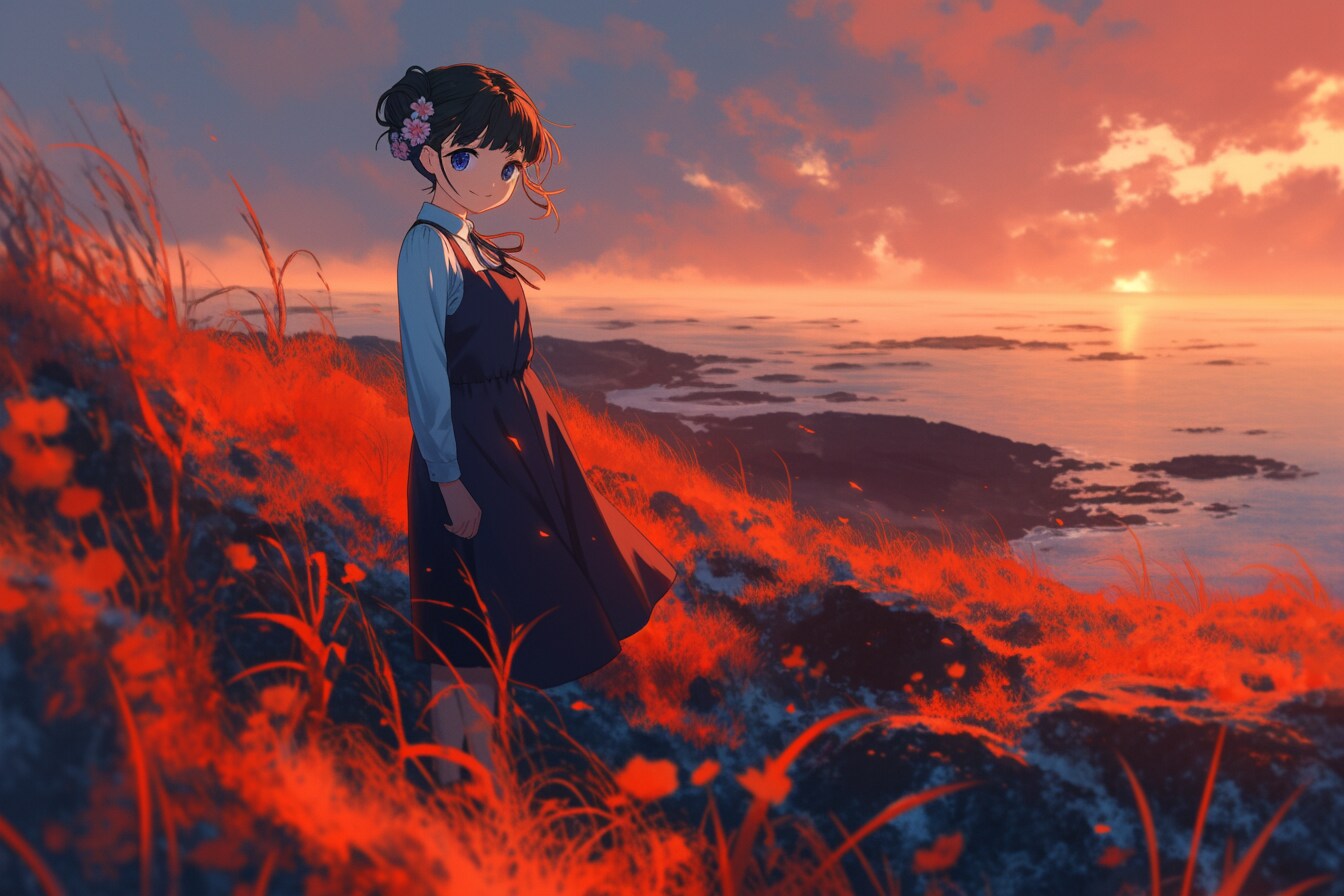 夕暮れのおだんごちゃん🍡✨148 | の人気AIイラスト・グラビア