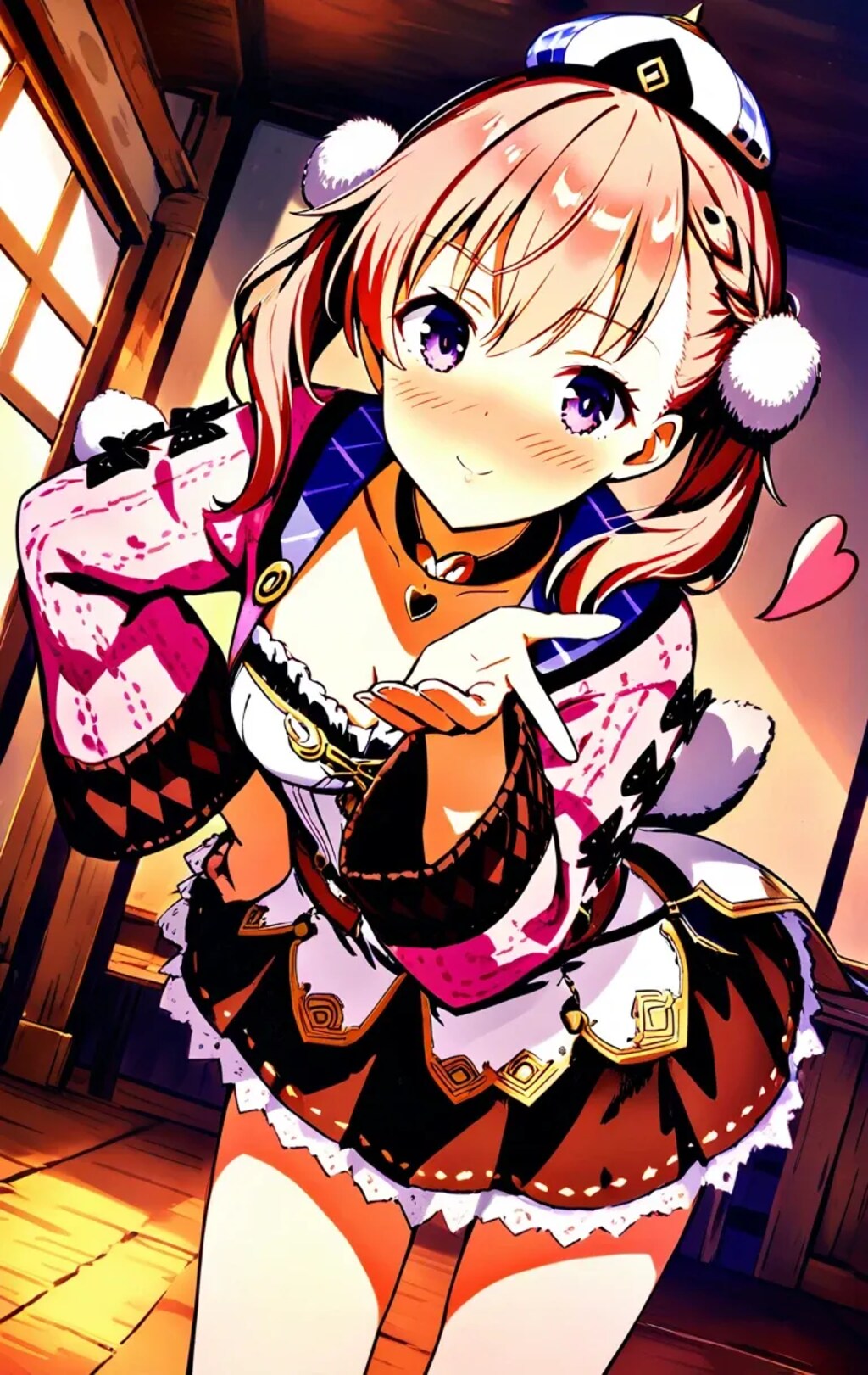 『え、えっと、これってけっこう恥ずかしいんですよ？』エスカ