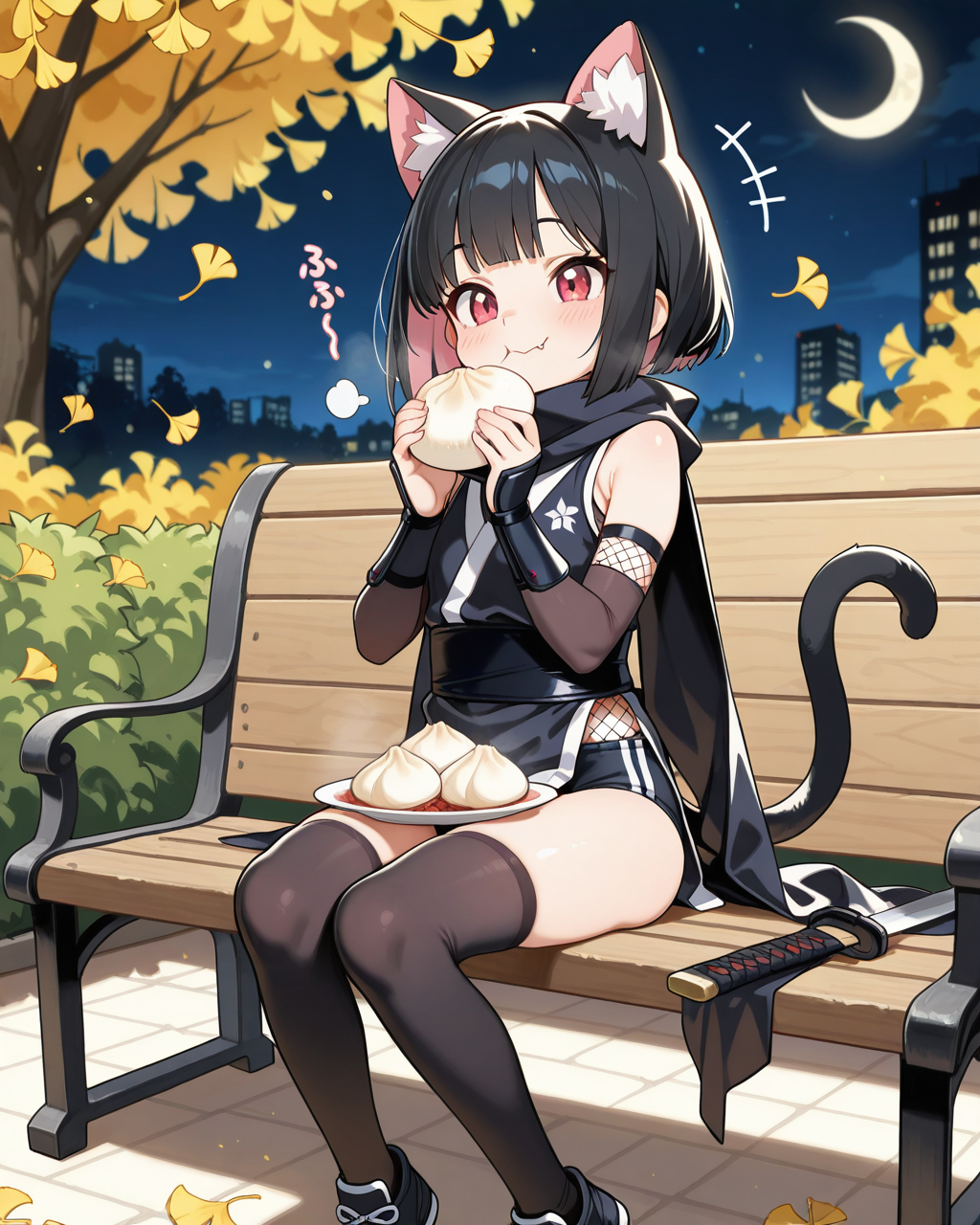 隠密行動中に隠密行動する黒猫忍ルマ！！