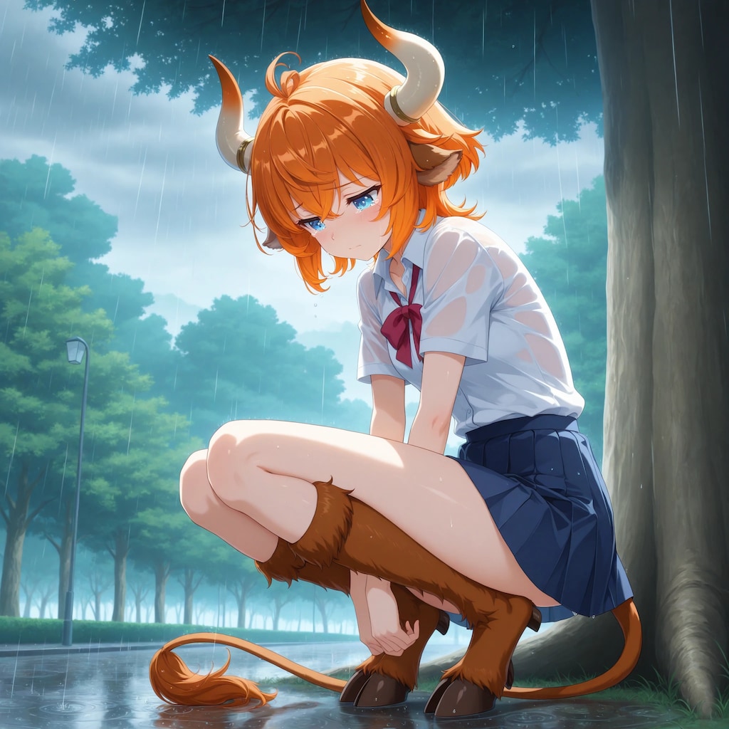 木の下で・・・