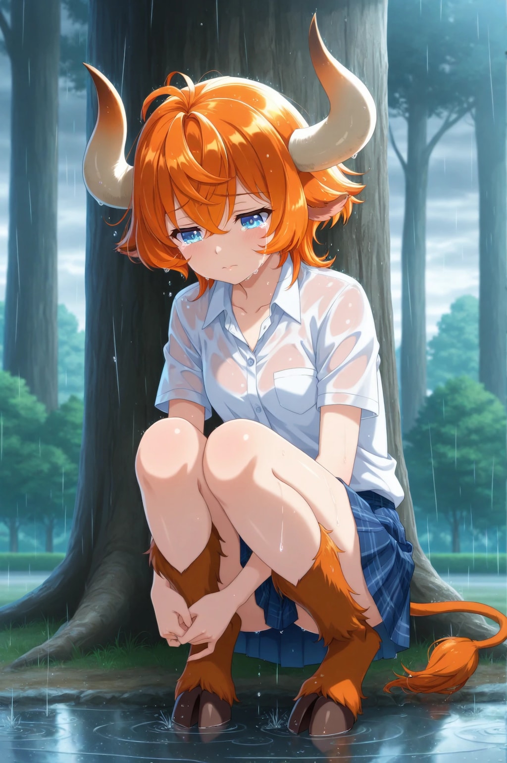 木の下で・・・