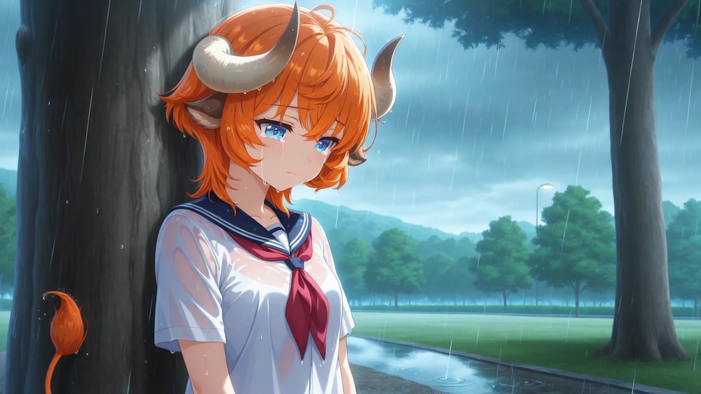 木の下で・・・