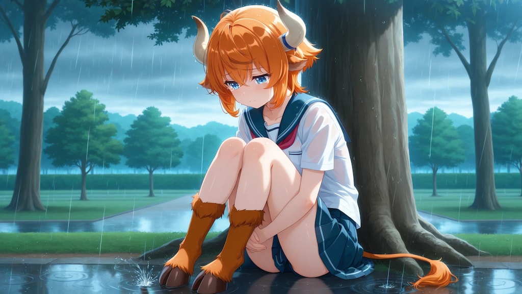 木の下で・・・