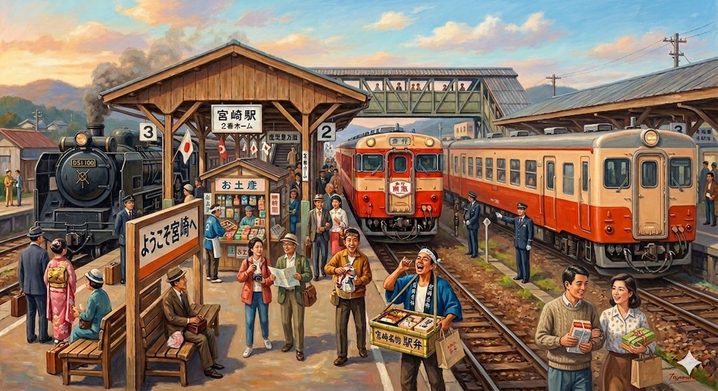 宮崎駅（昭和レトロ）