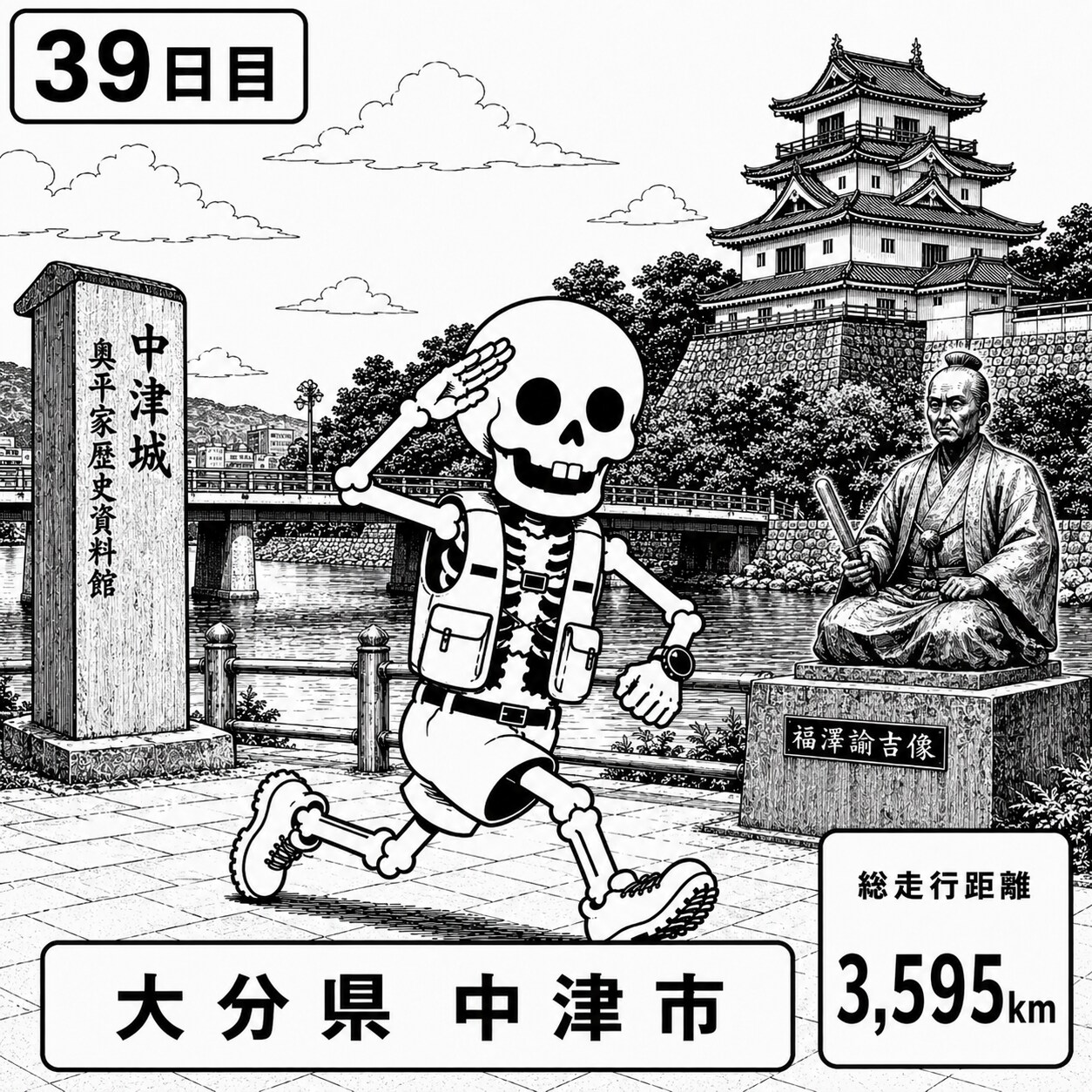 大分県中津市に到着 | の人気AIイラスト・グラビア