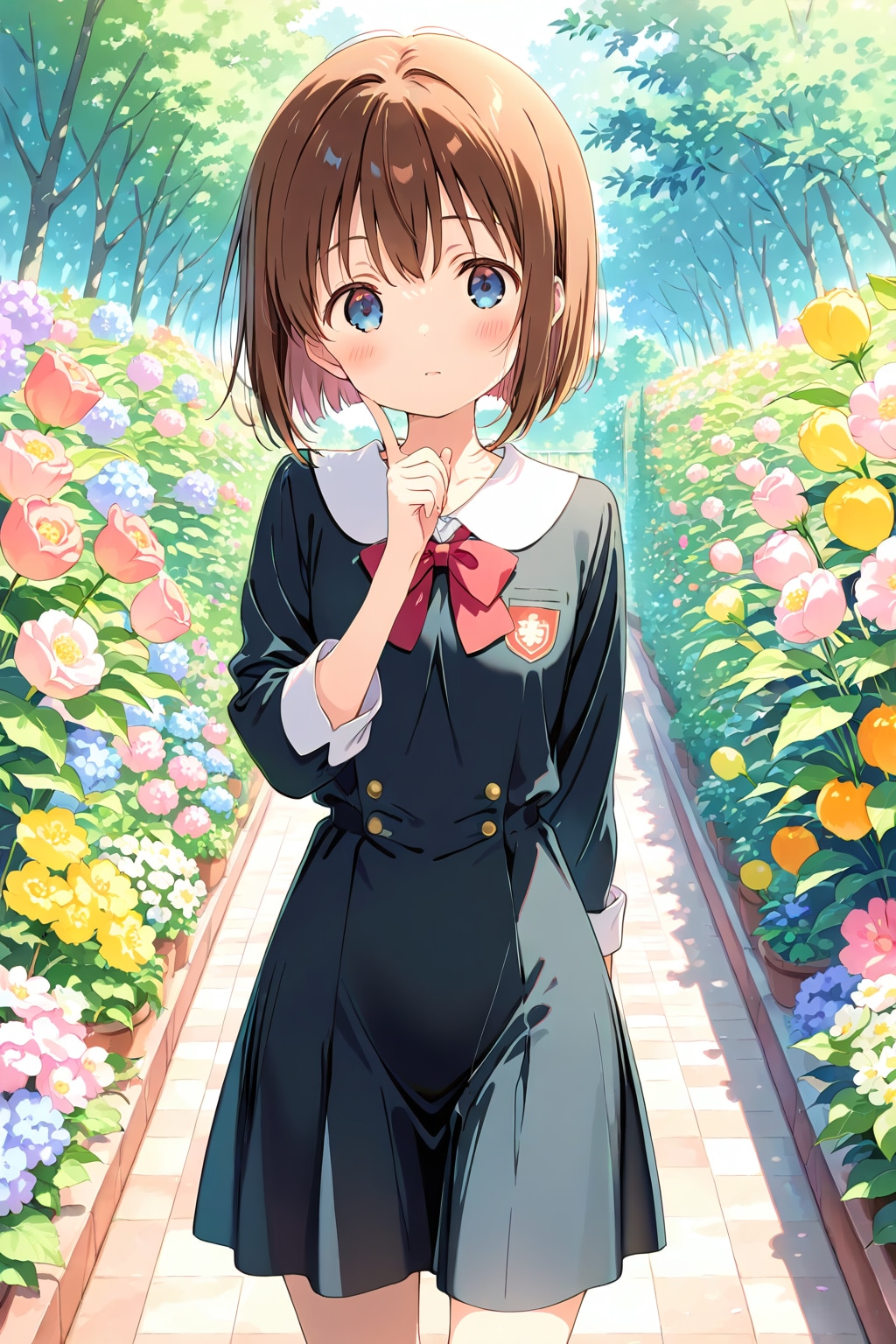 散歩する詩織ちゃん