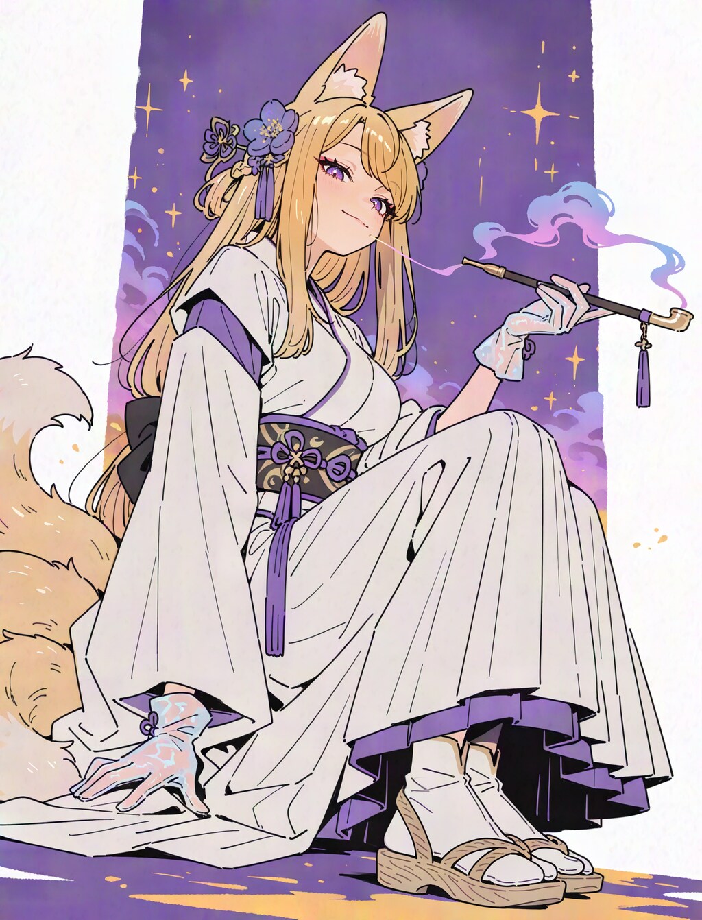 お狐様と夏の宵