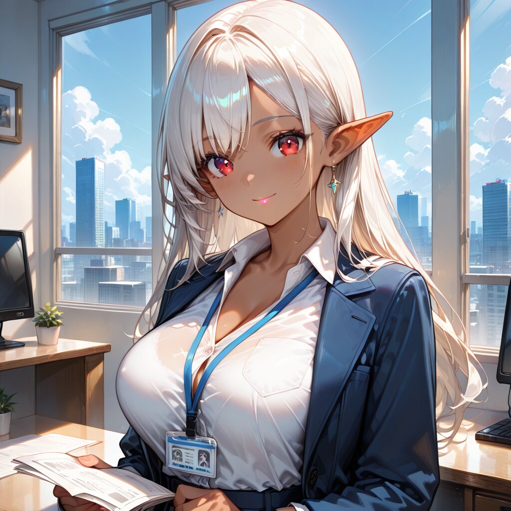 ダークエルフの秘書さん