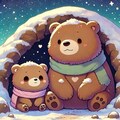 クマさん冬ごもり 6枚目