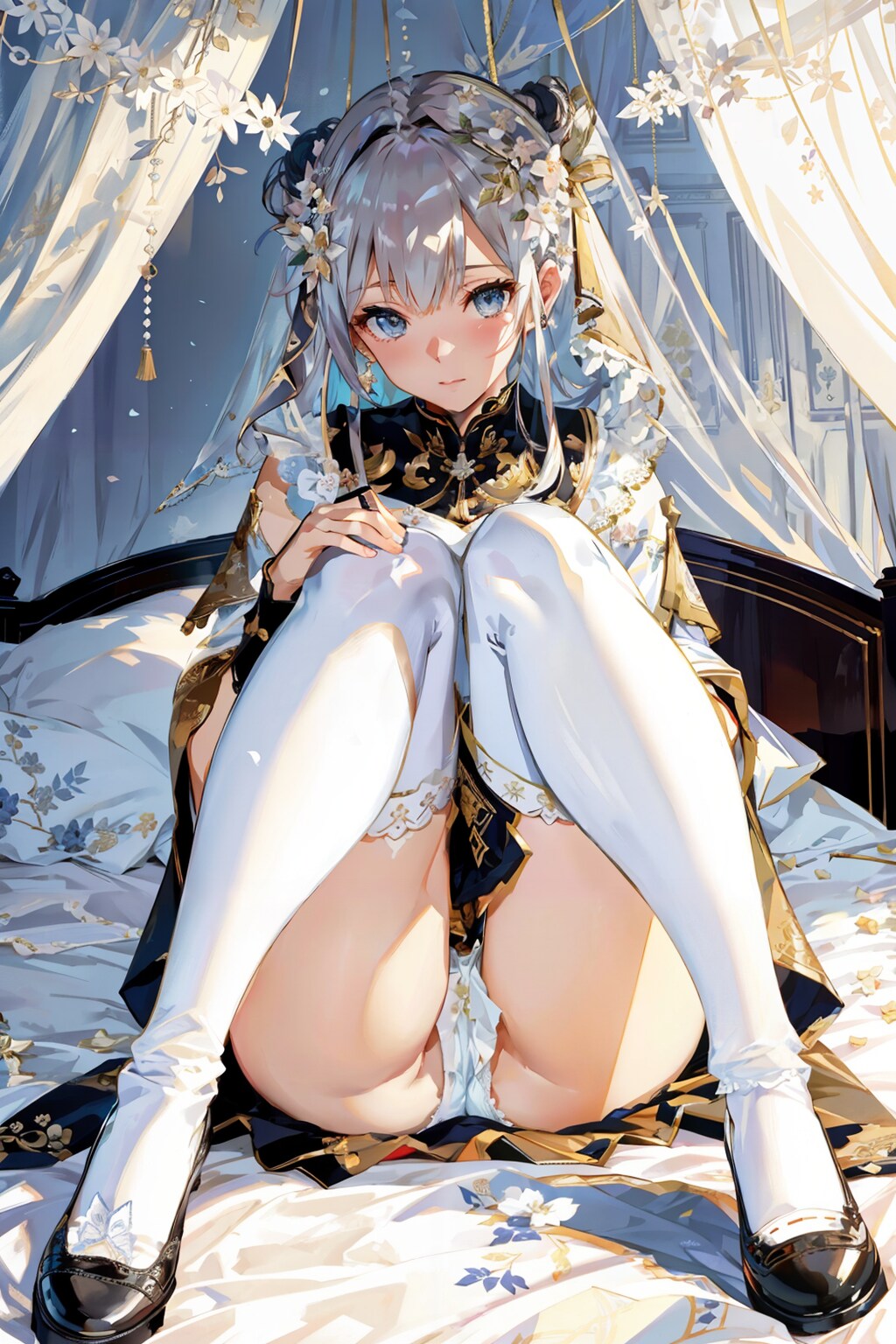 白ニーソ