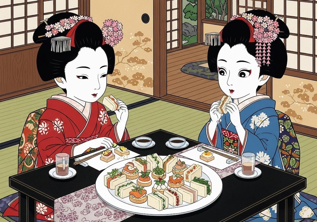 一口サンド・ちびキャラ